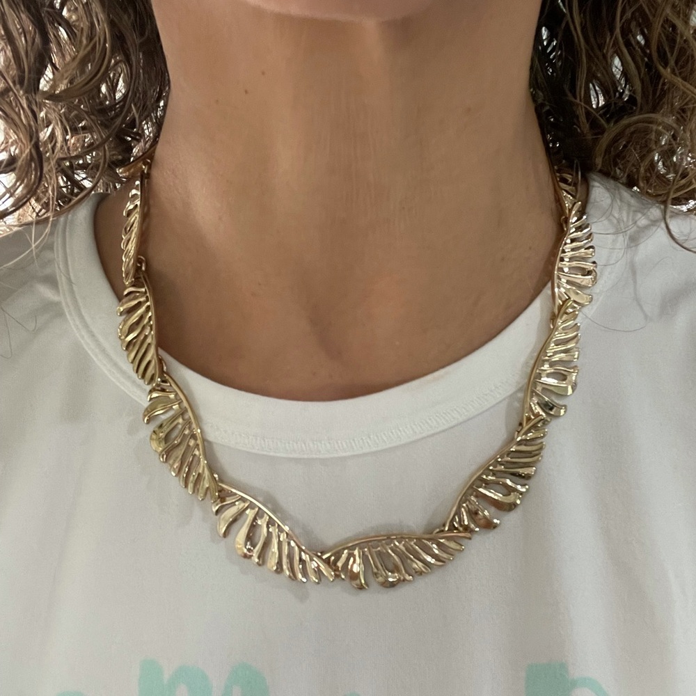Chloe and Isabel gold statement necklace